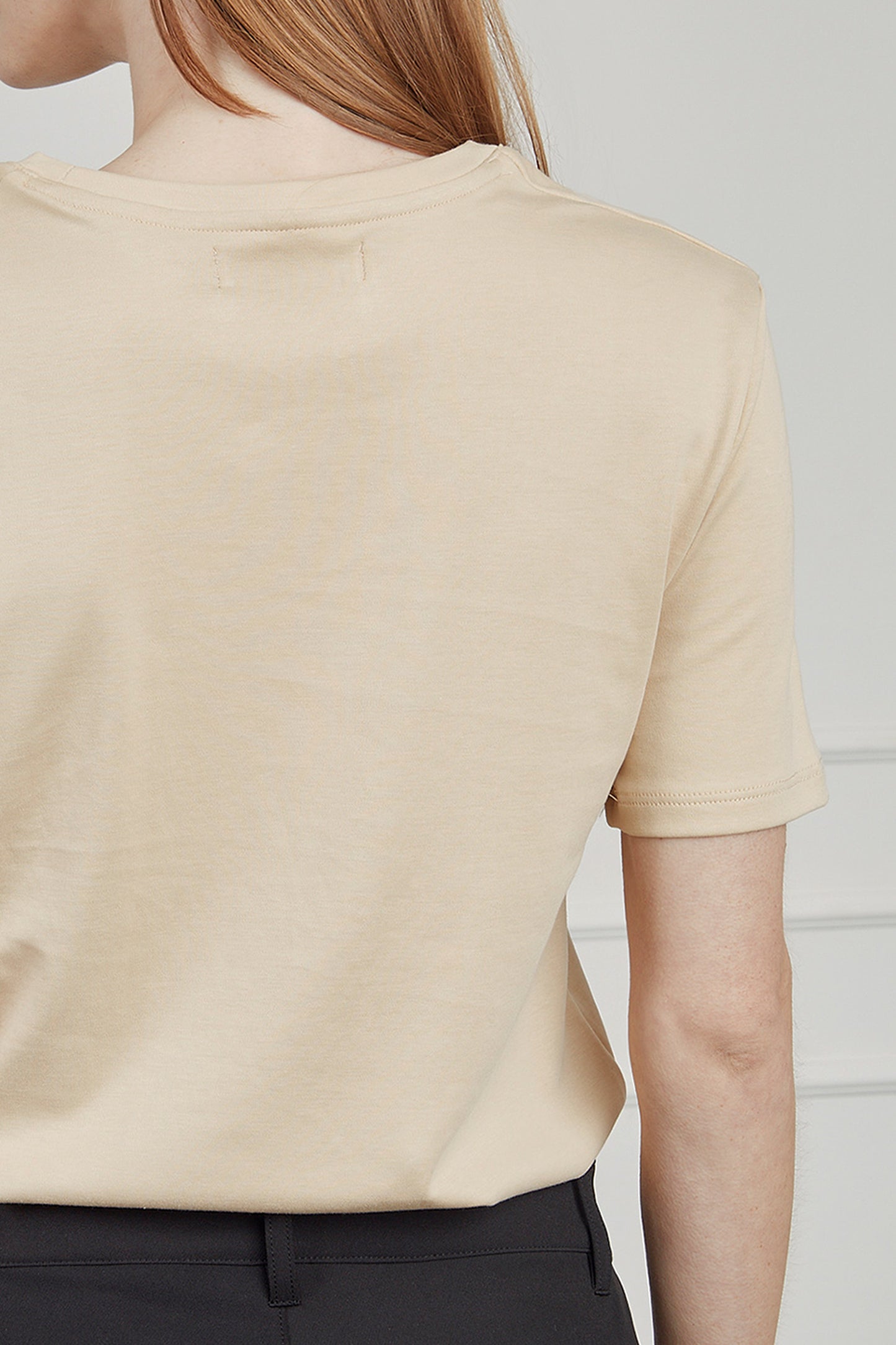 Camiseta algodón pima - Beige