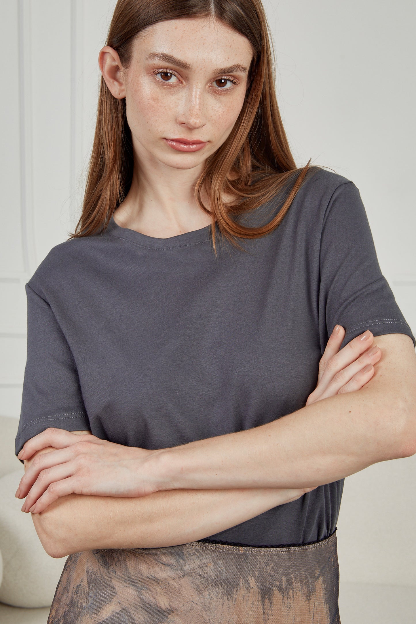 Camiseta algodón pima - Gris