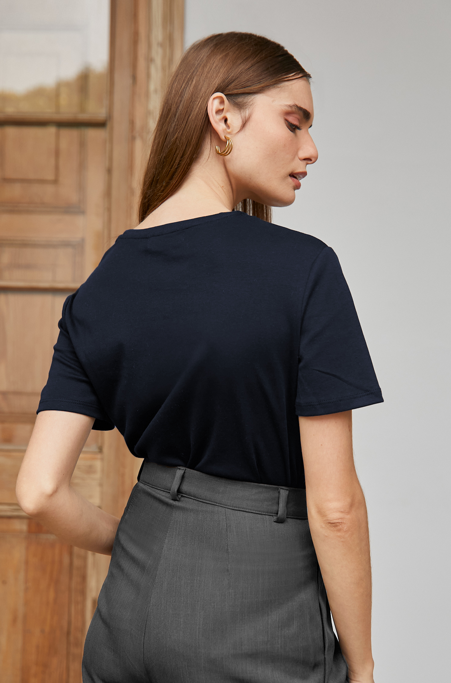 Camiseta algodón pima - Azul