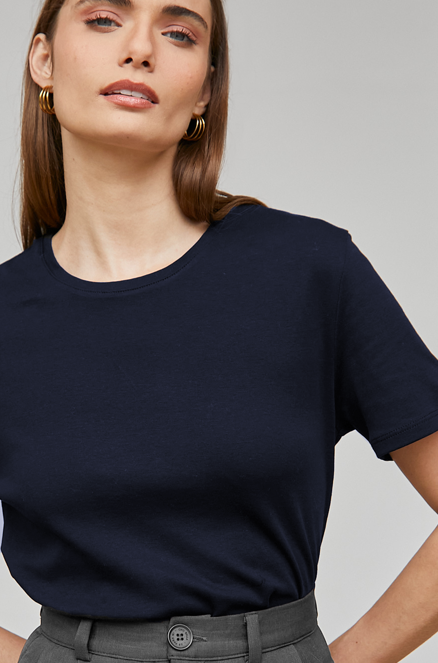 Camiseta algodón pima - Azul