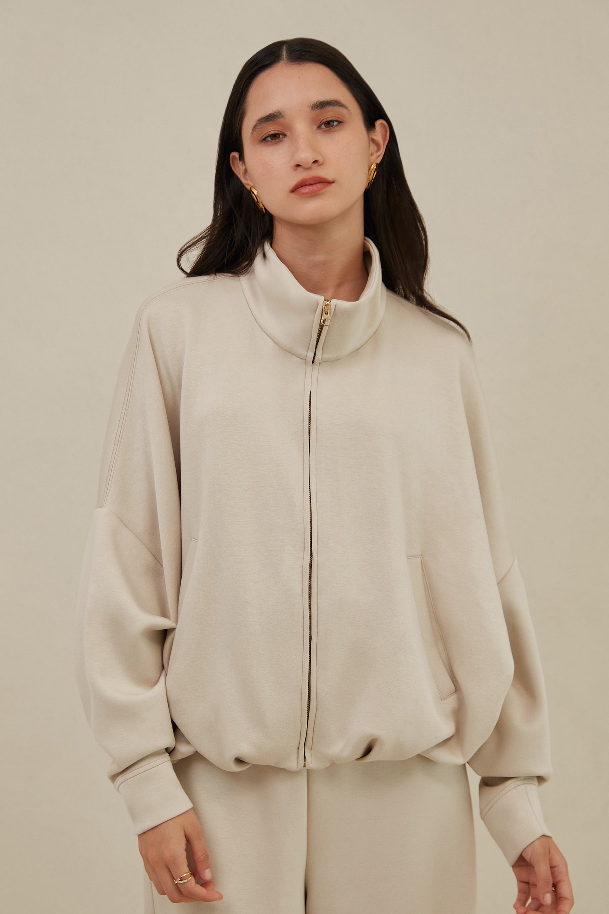 Chaqueta bomber soft - Beige