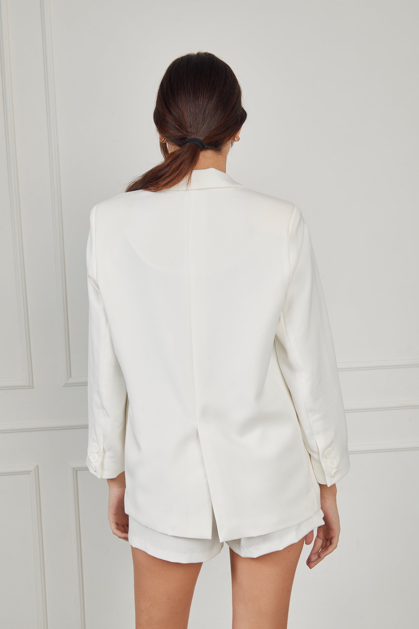 Blazer sastre oversized - Perla