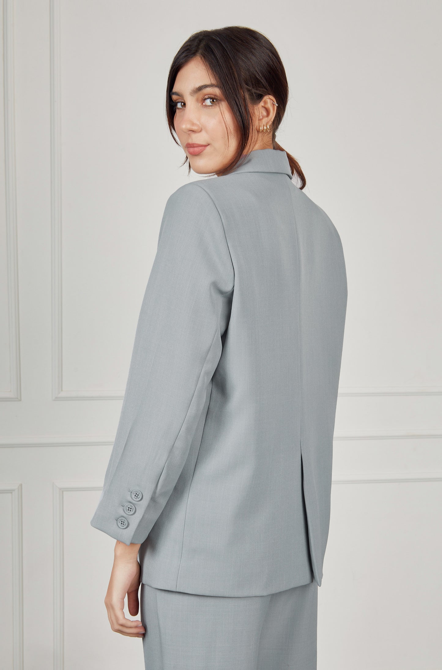 Blazer sastre oversized - Gris