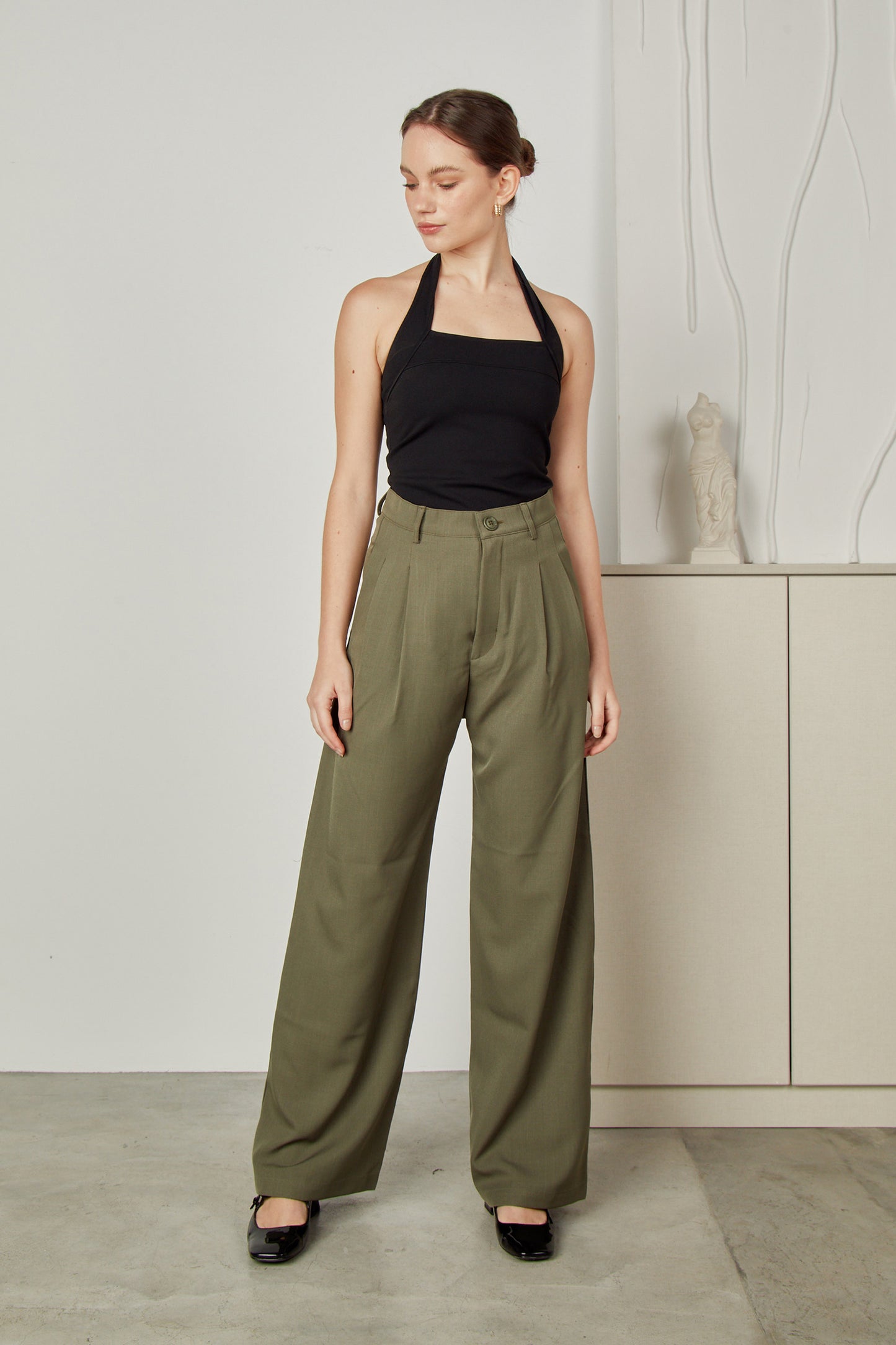 Top halter strap - Negro