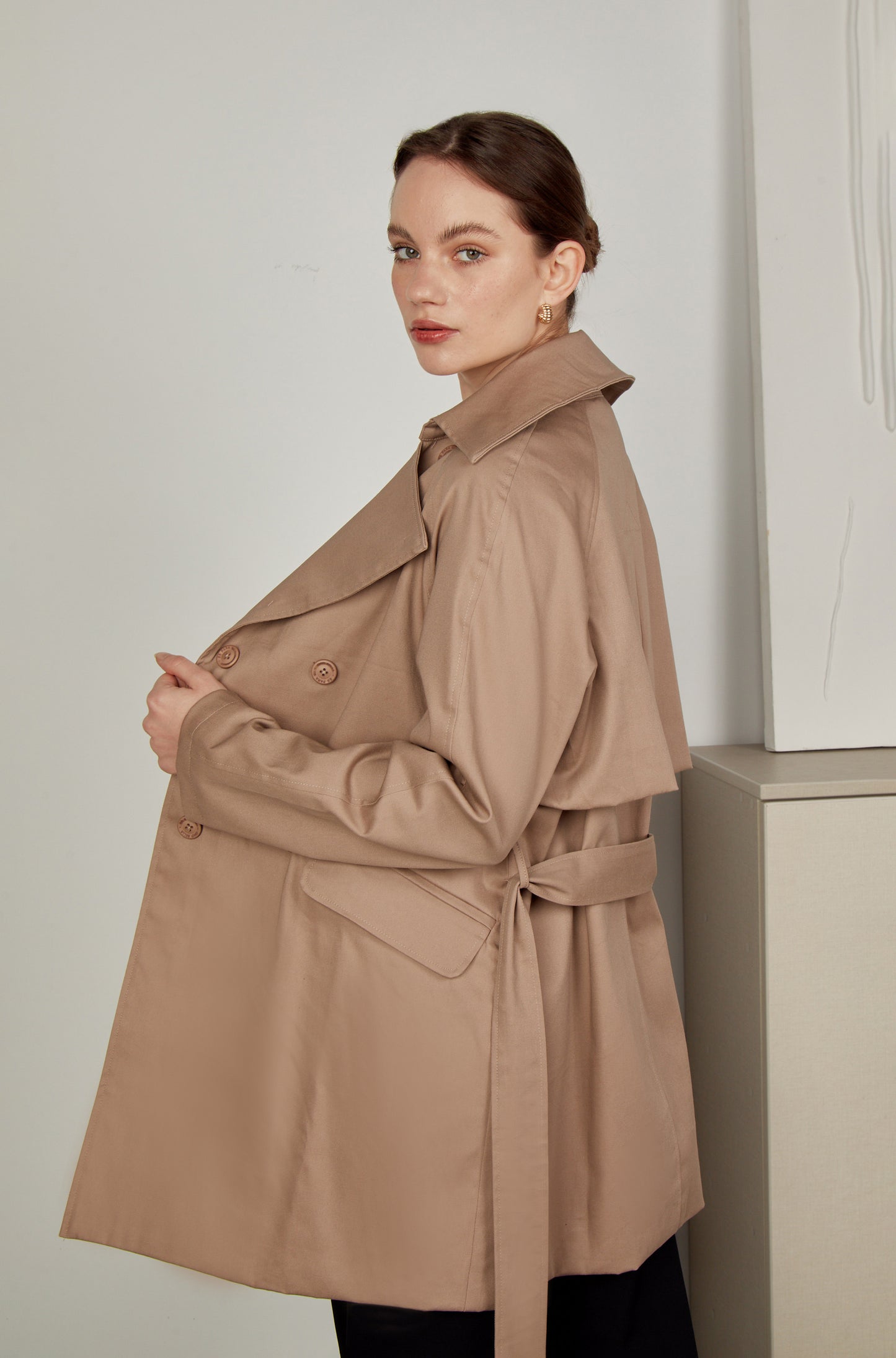 Trench coat drill corto - Topo