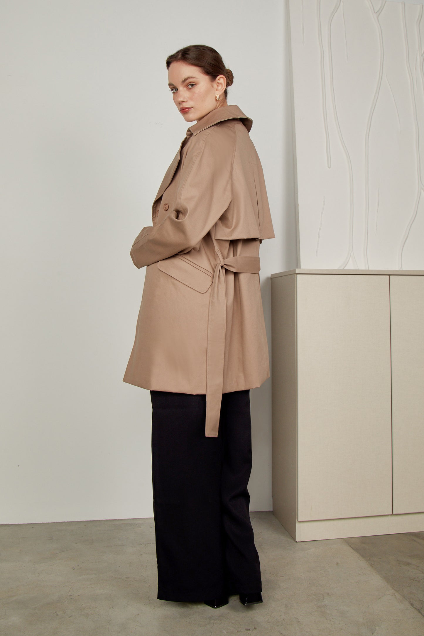 Trench coat drill corto - Topo