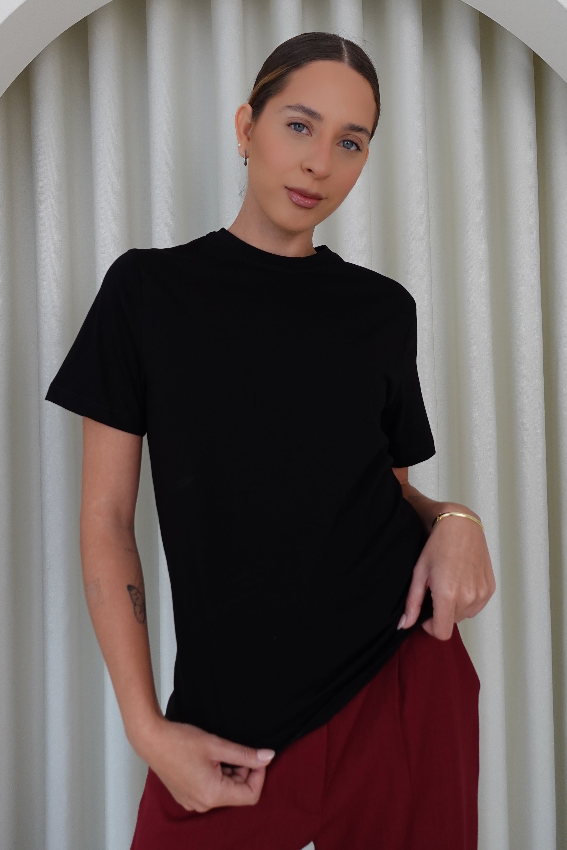 Camiseta regular fit - Negro