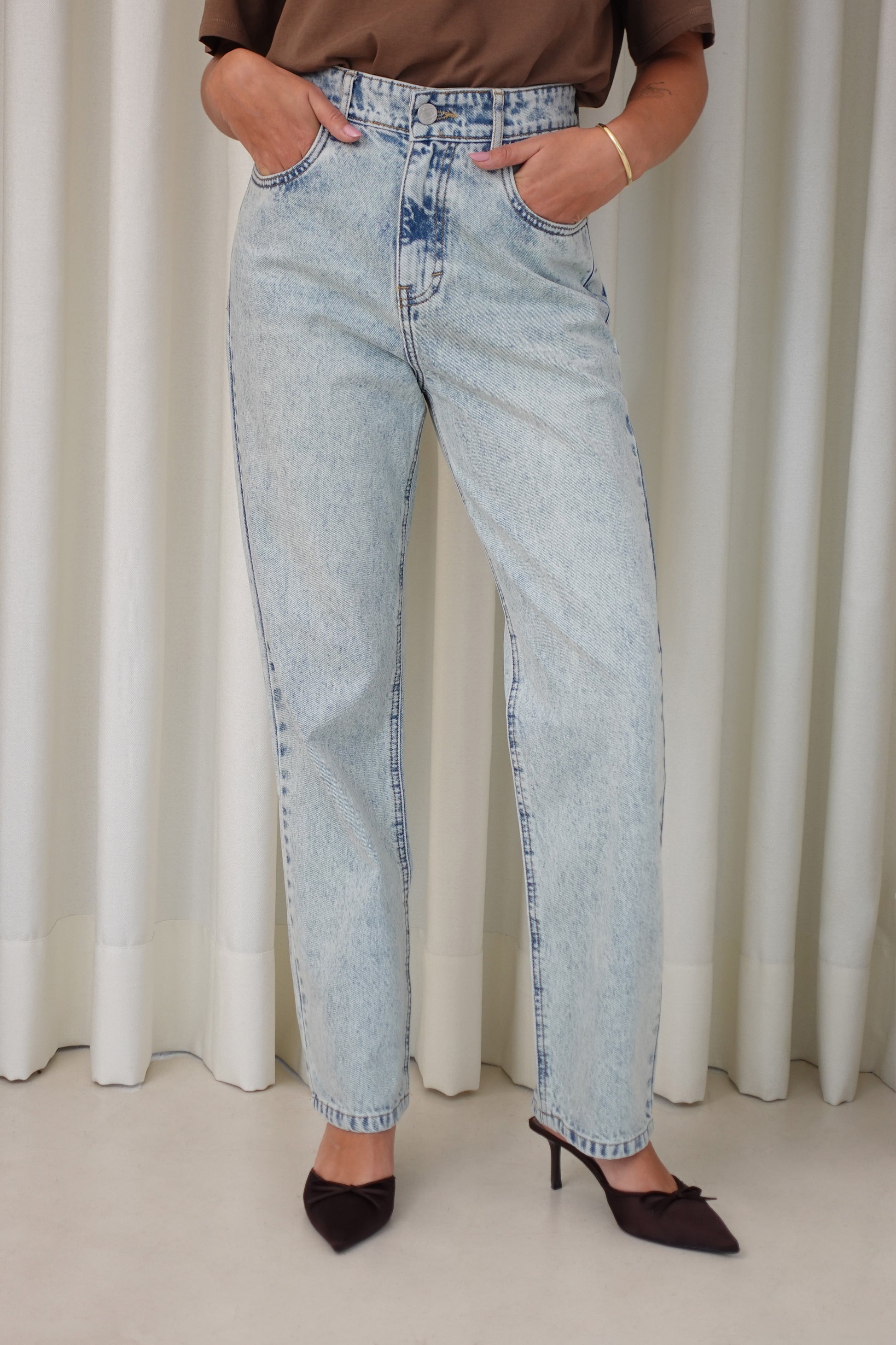 Denim classy recto - Celeste