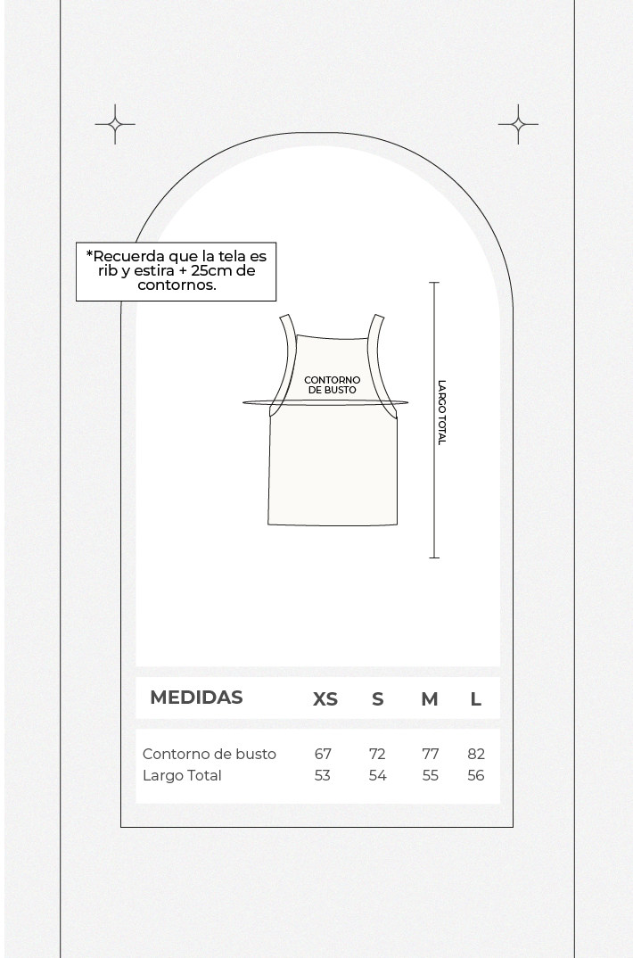 Top rib halter recto - Chocolate