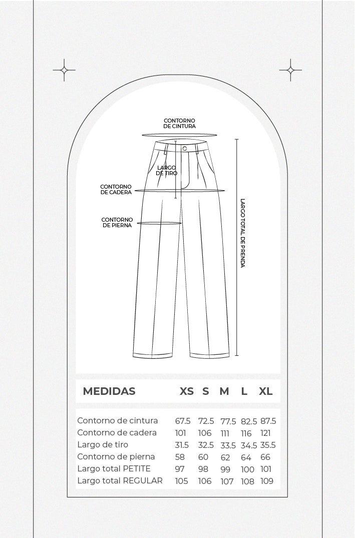 Pantalón drill wide leg - Verde