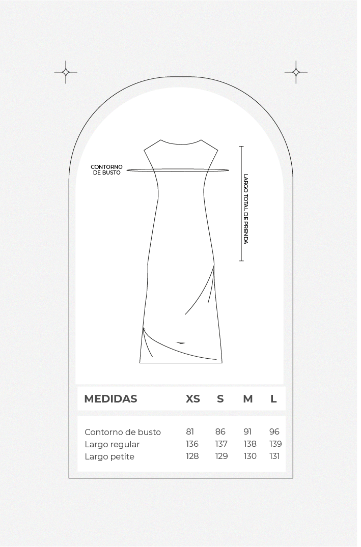 Vestido midi sirena - Negro
