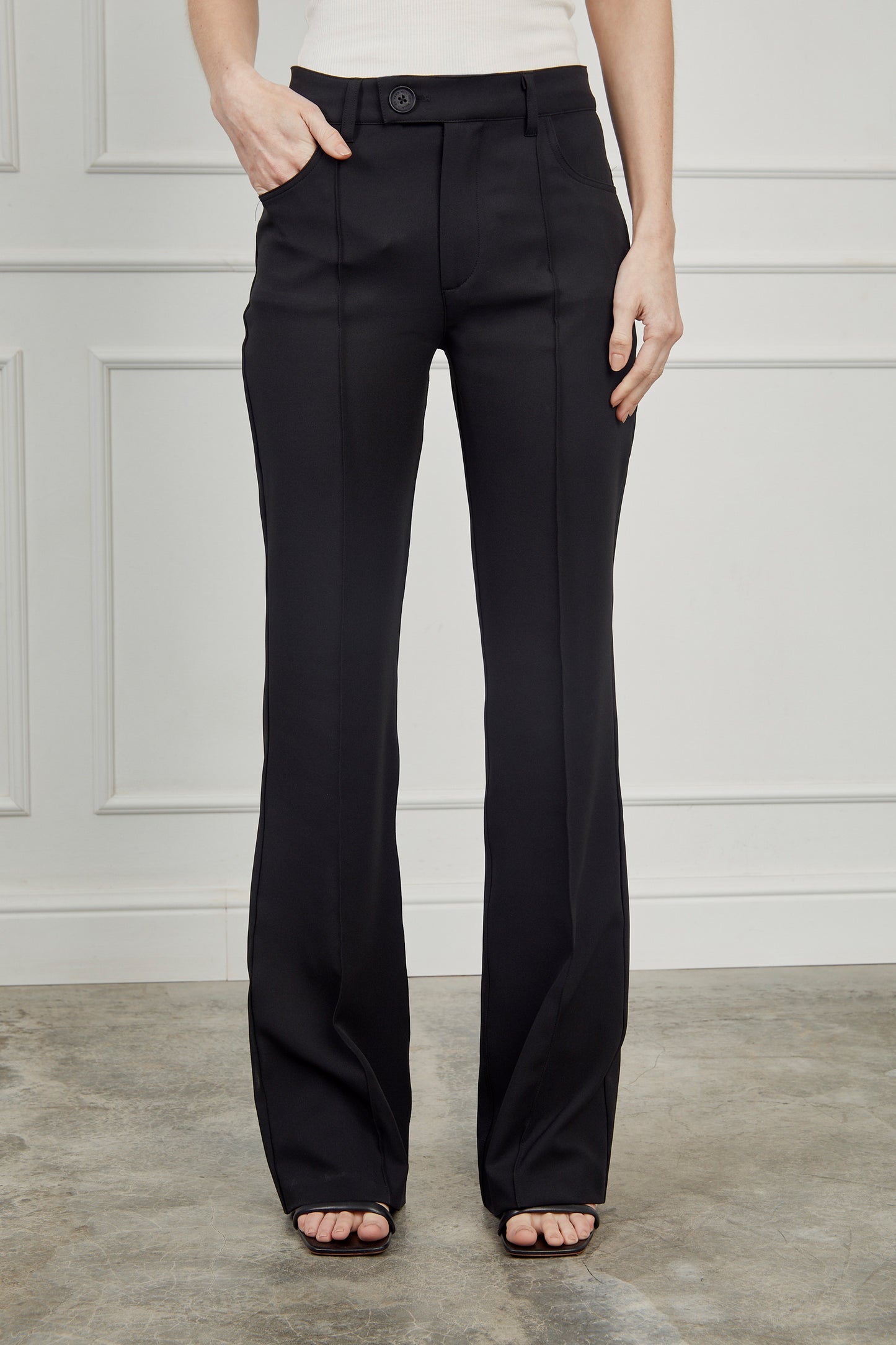 Pantalón sastre acampanado - Negro