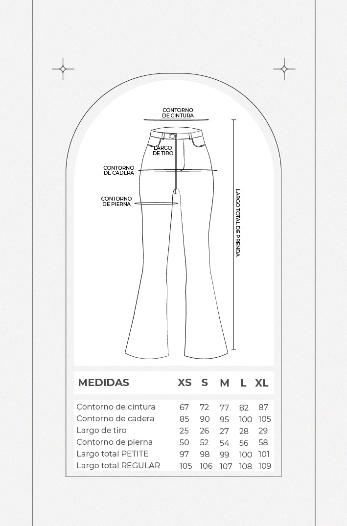 Pantalón sastre acampanado - Gris