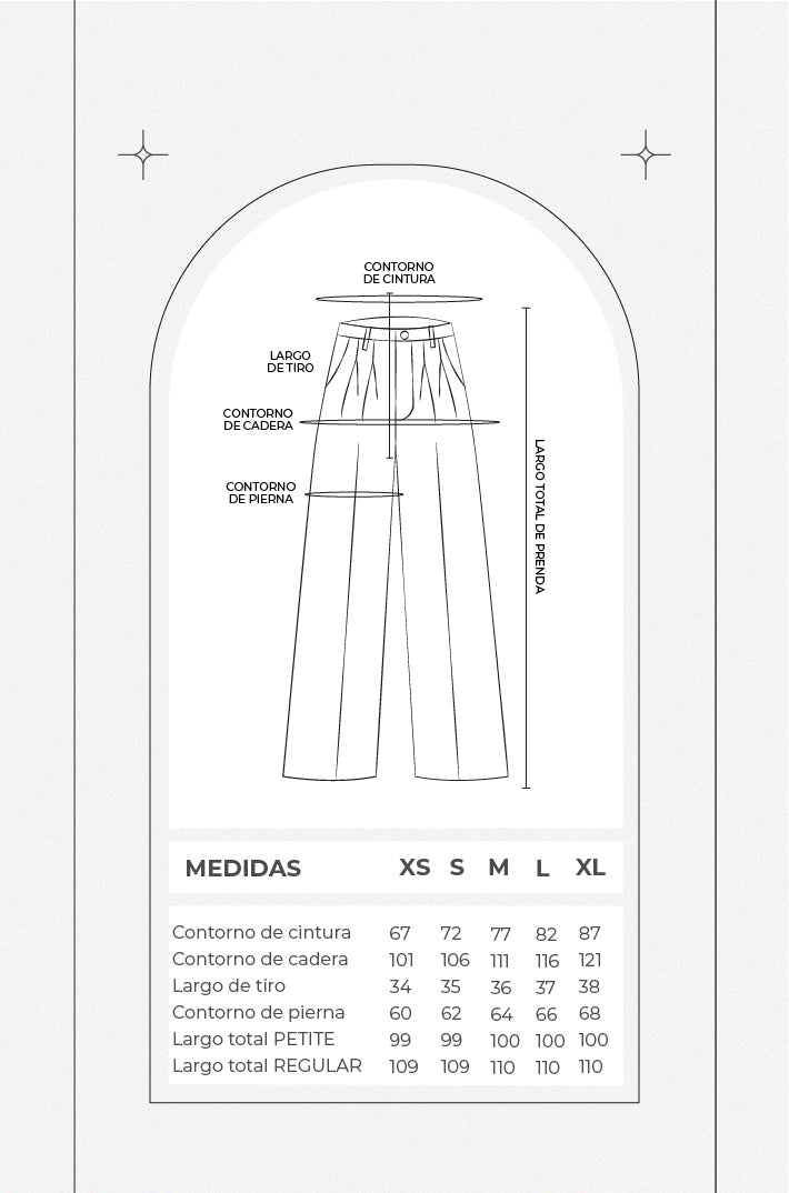 Pantalón sastre wide leg - Verde