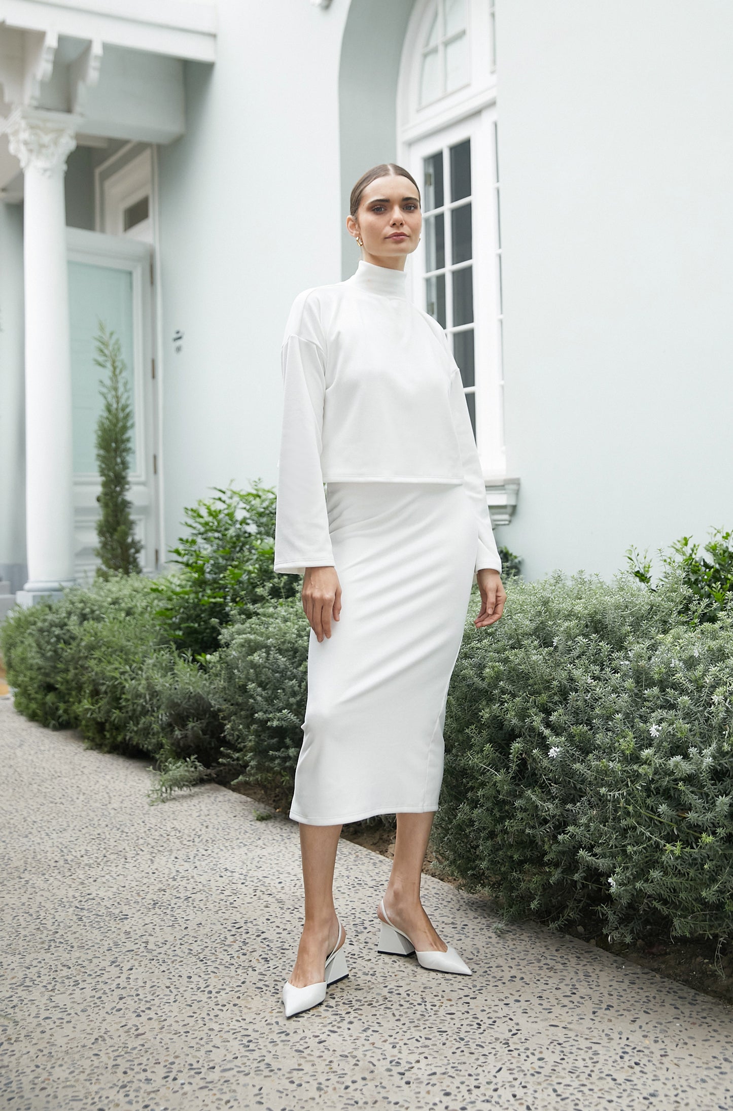 Falda midi soft - Perla