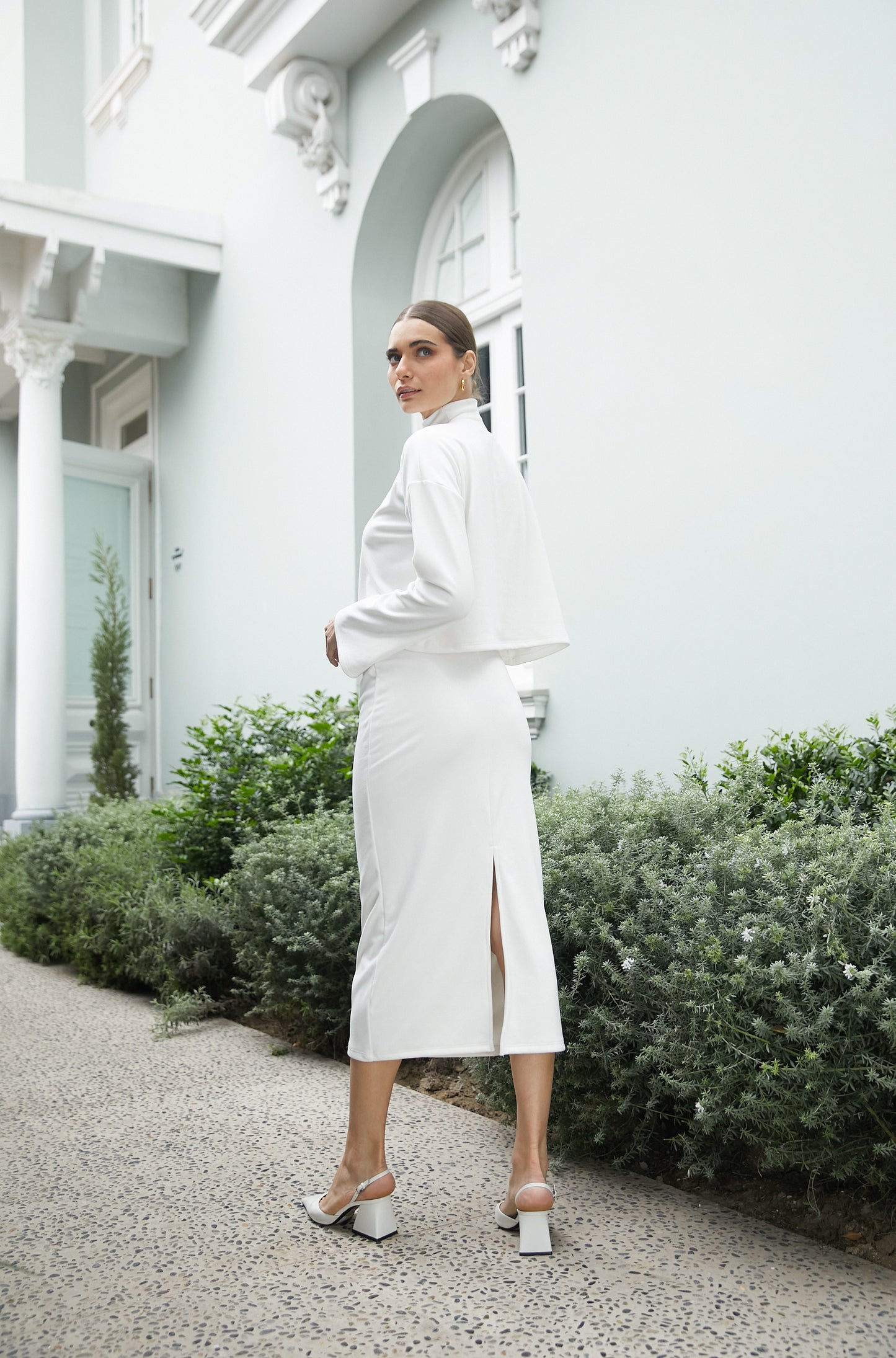 Falda midi soft - Perla