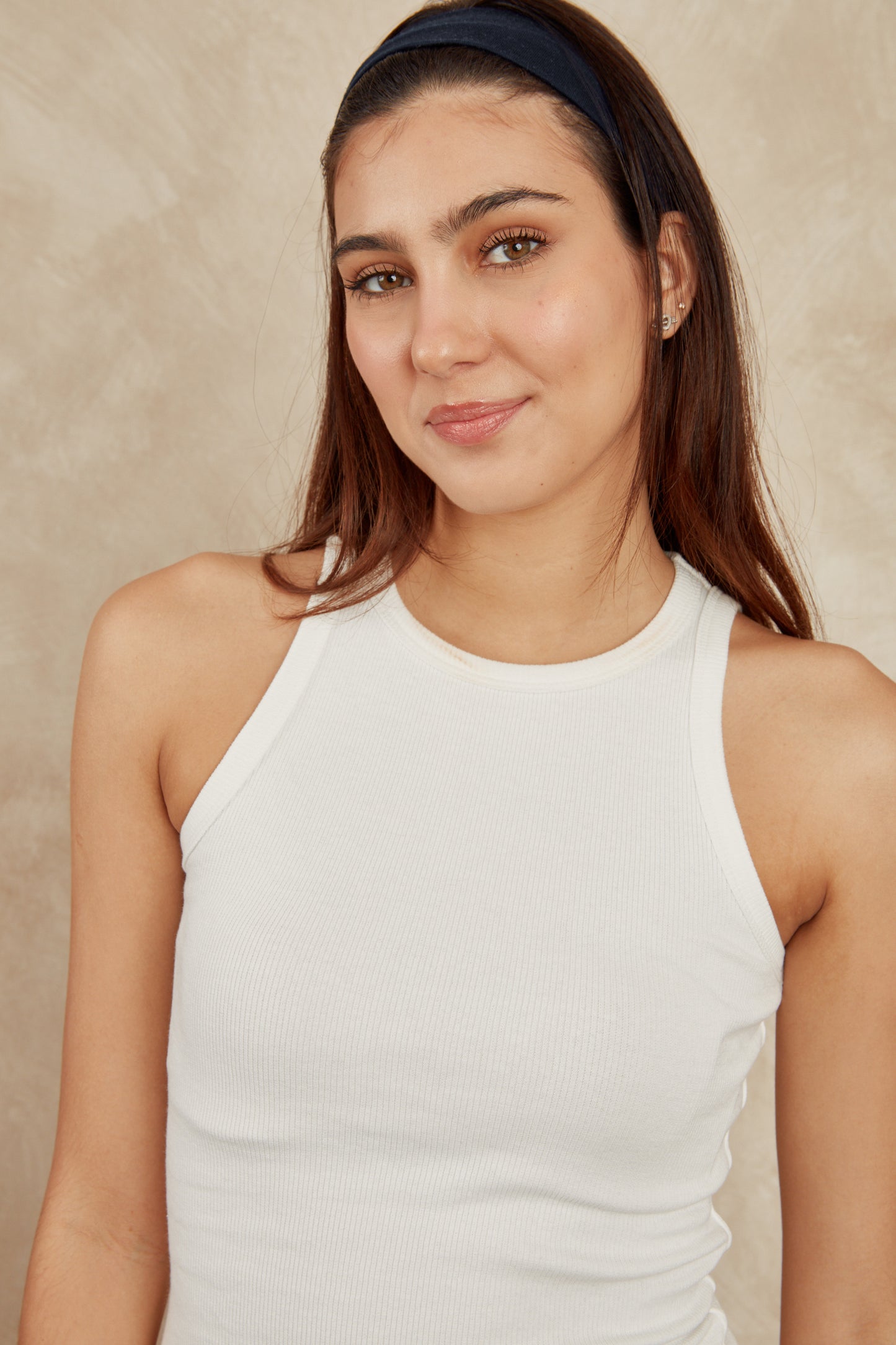 Top rib halter ovalado - Perla