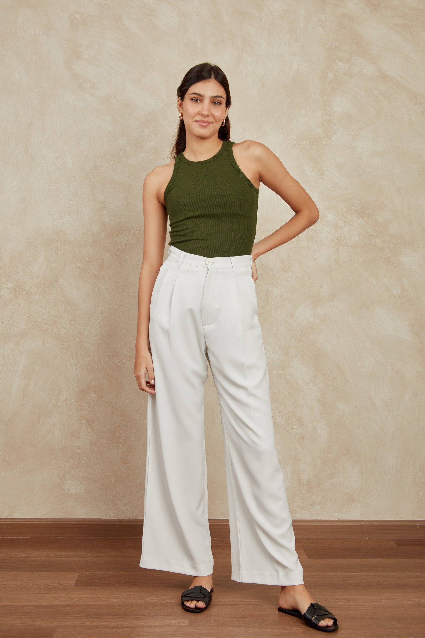 Top rib halter ovalado - Verde