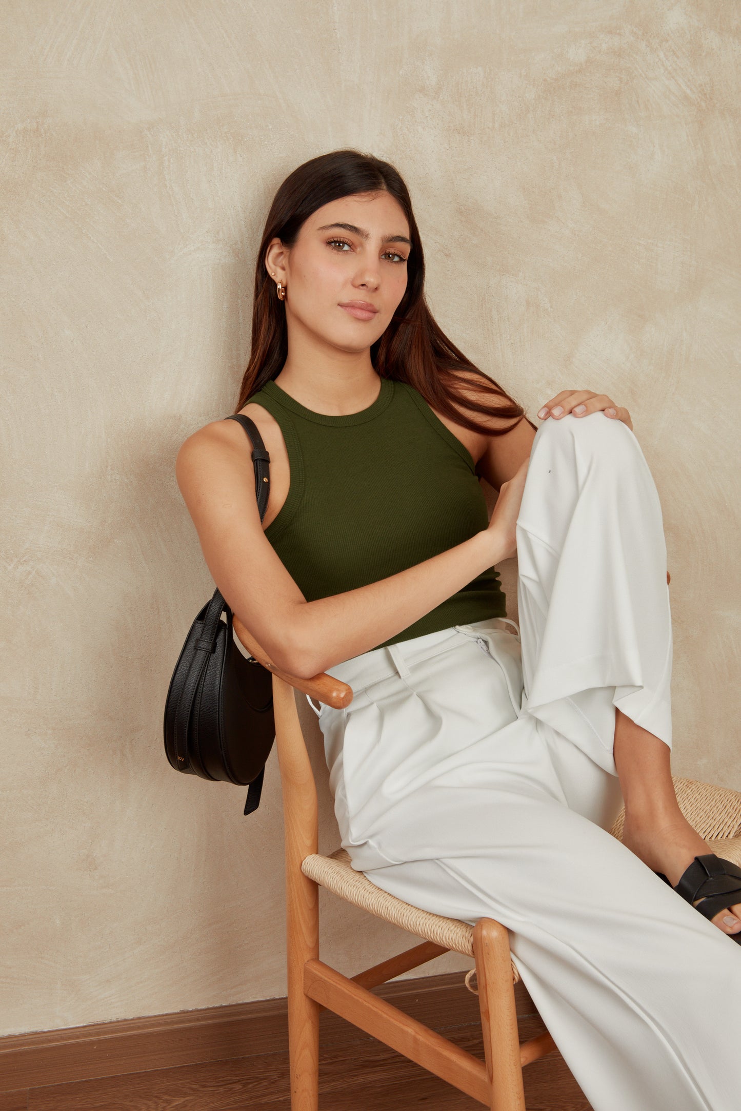 Top rib halter ovalado - Verde