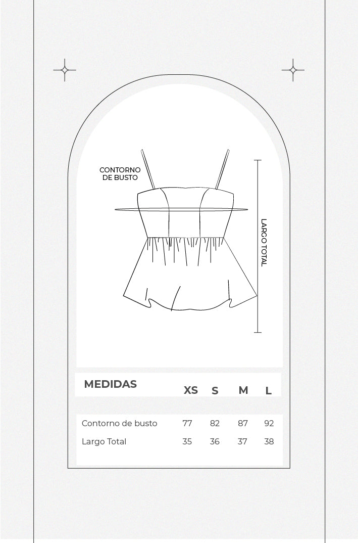 Top peplum brocado - Perla