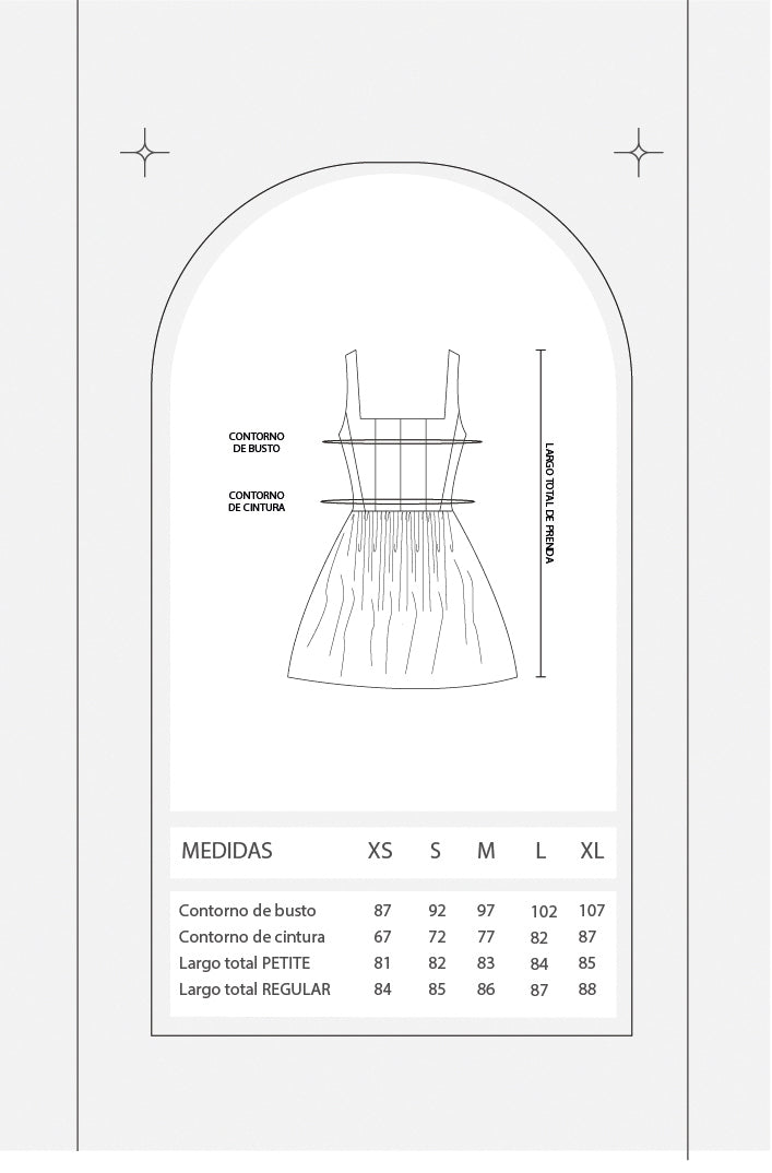 Vestido corto princesa - Azul