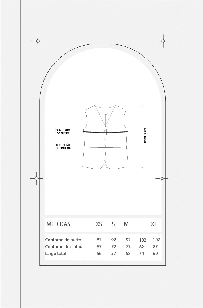 Chaleco sastre regulable - Borgoña