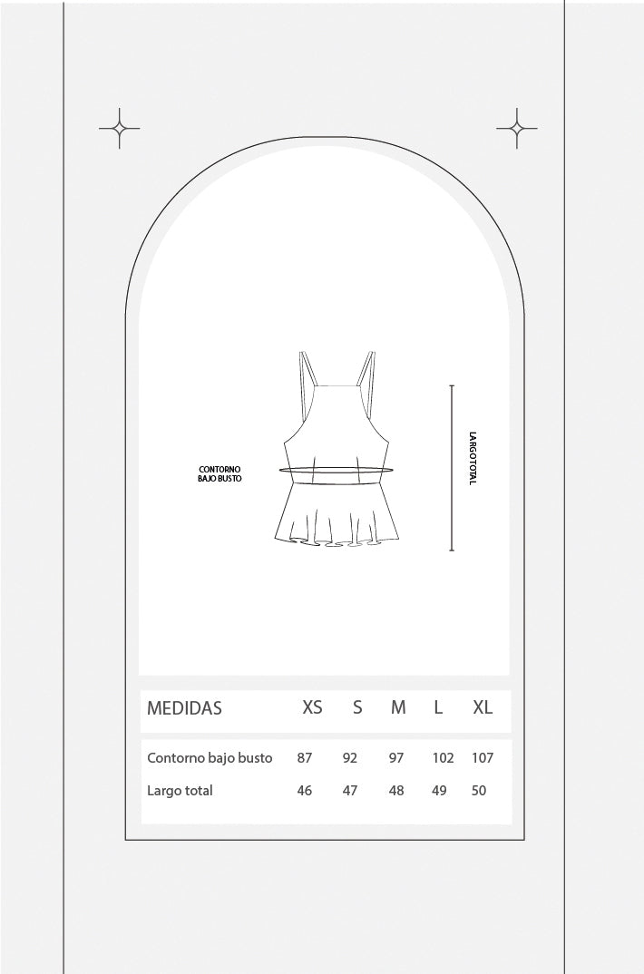 Top peplum halter - Verde