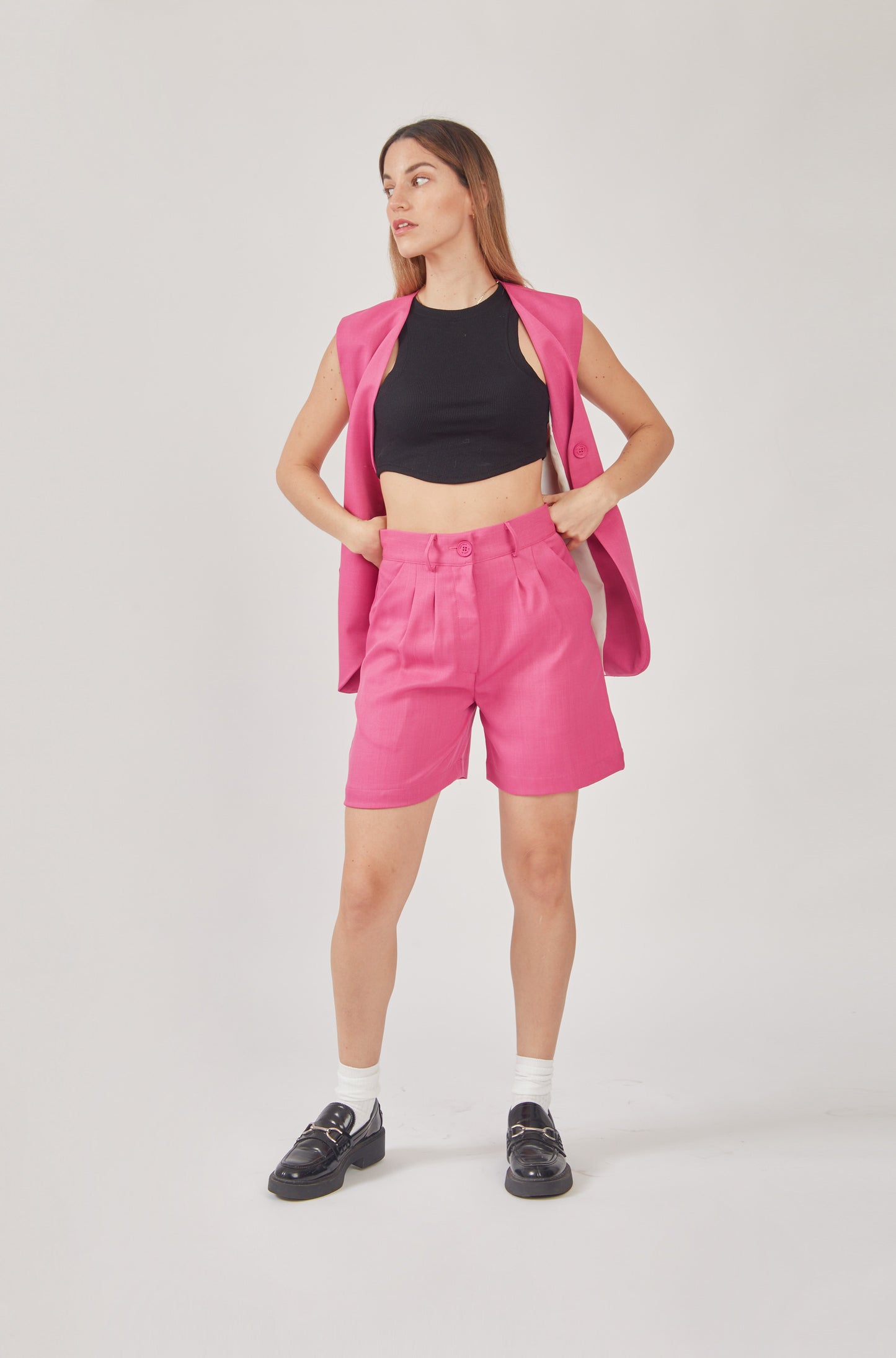 Short sastre - Fucsia