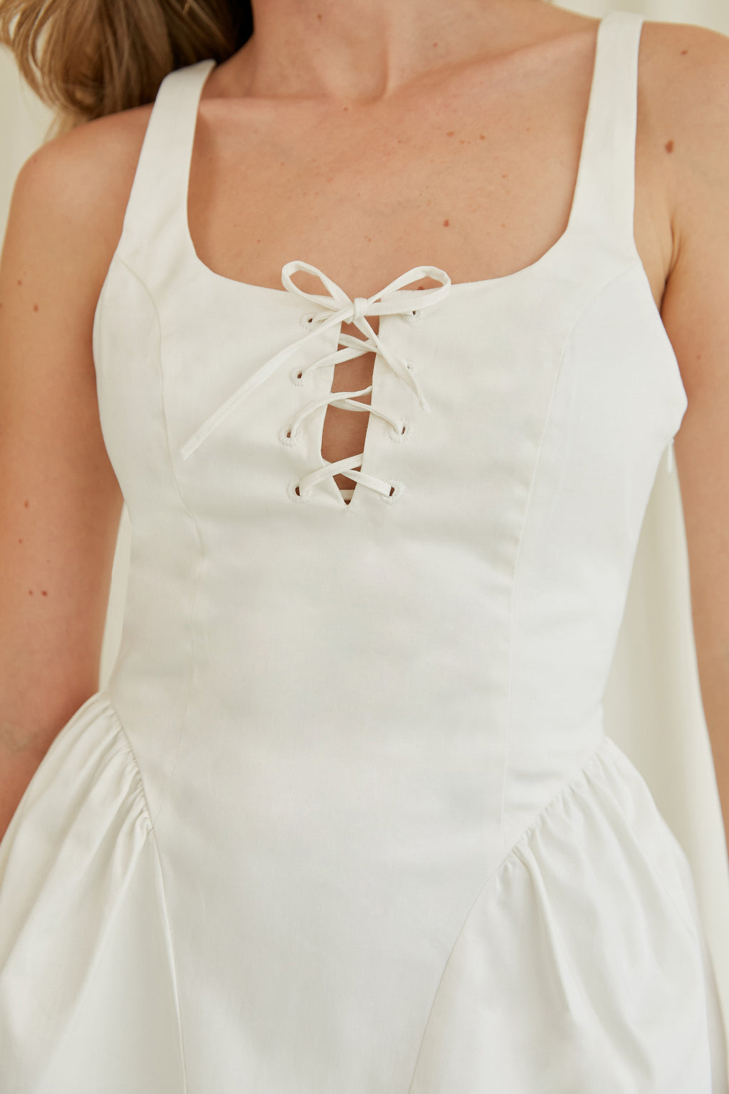 Vestido corto corset - Perla