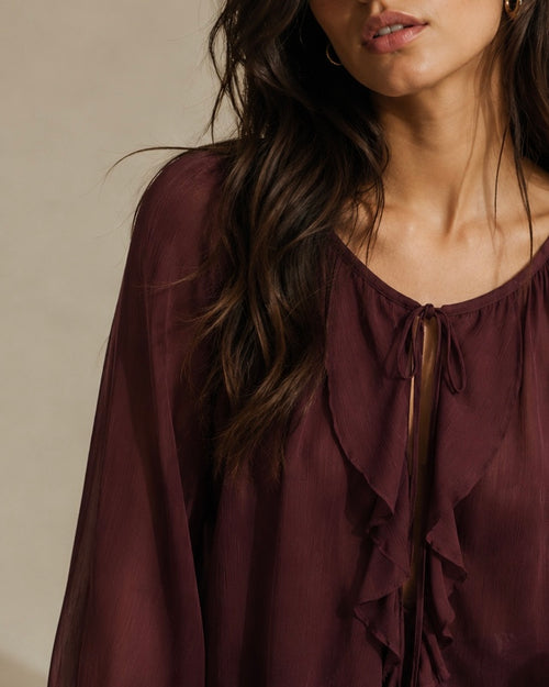 Blusa Alma Borgoña [PRE•VENTA]