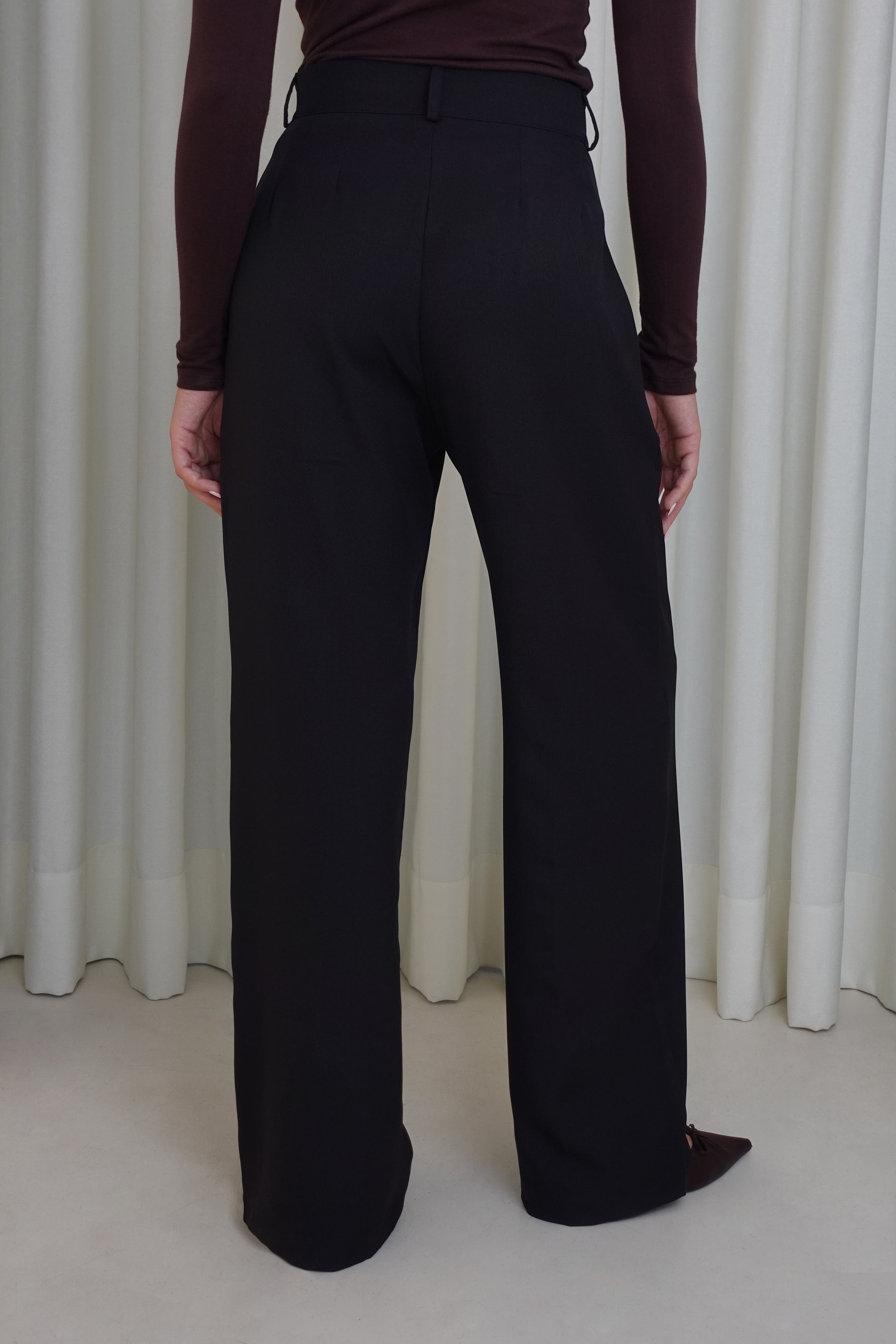 Pantalón sastre recto - Negro