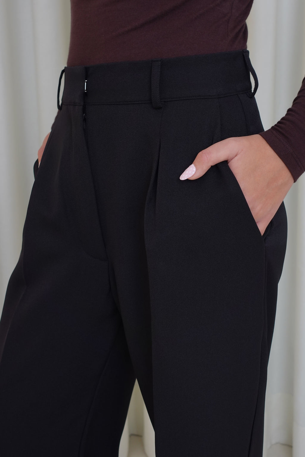 Pantalón sastre recto - Negro