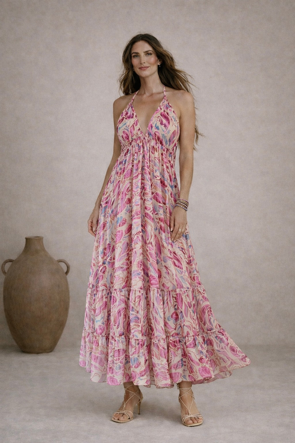 VESTIDO AMARA - ROSA MIX