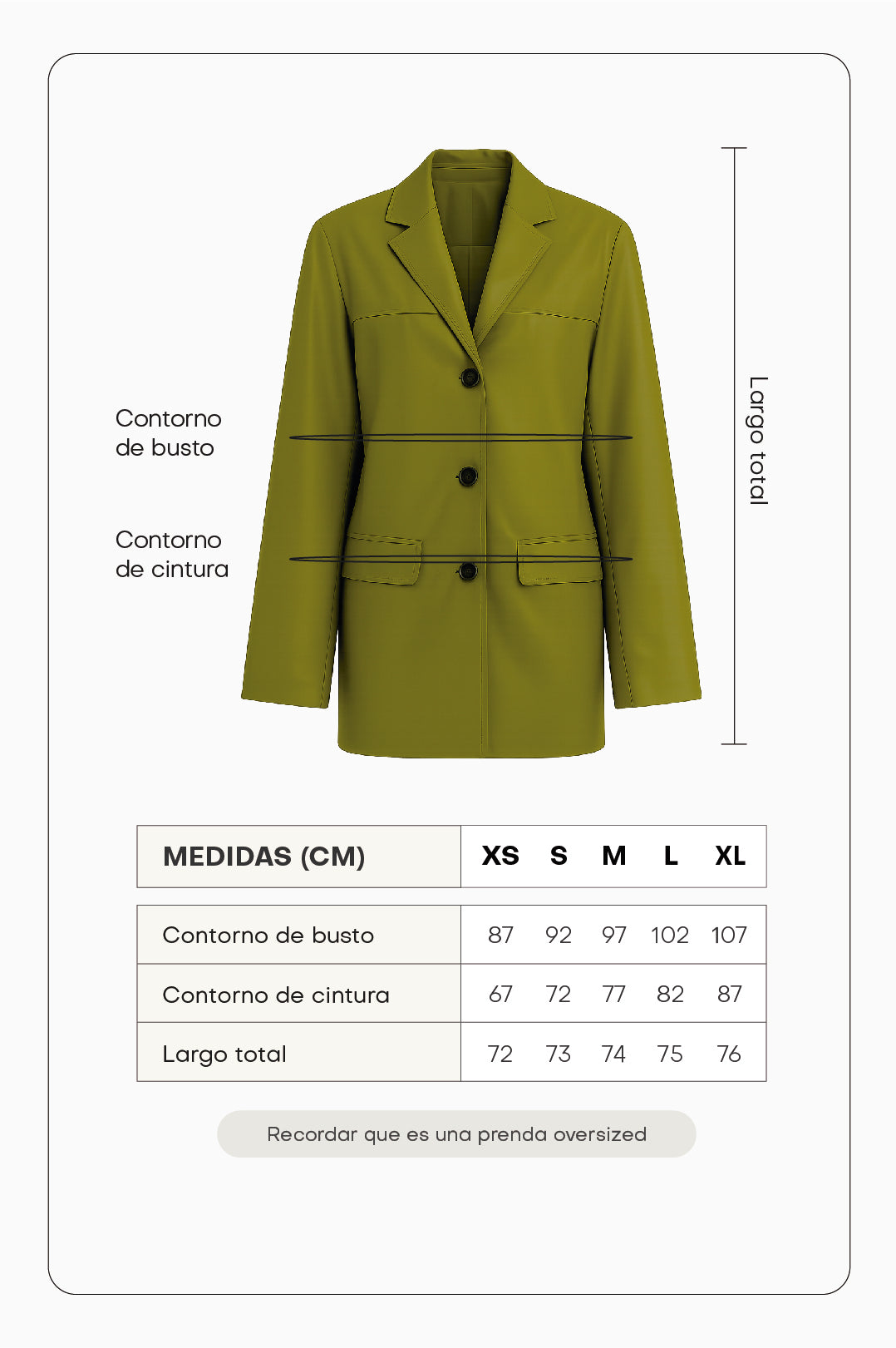 Blazer sastre cuerina - Verde olivo (PRE ORDEN)