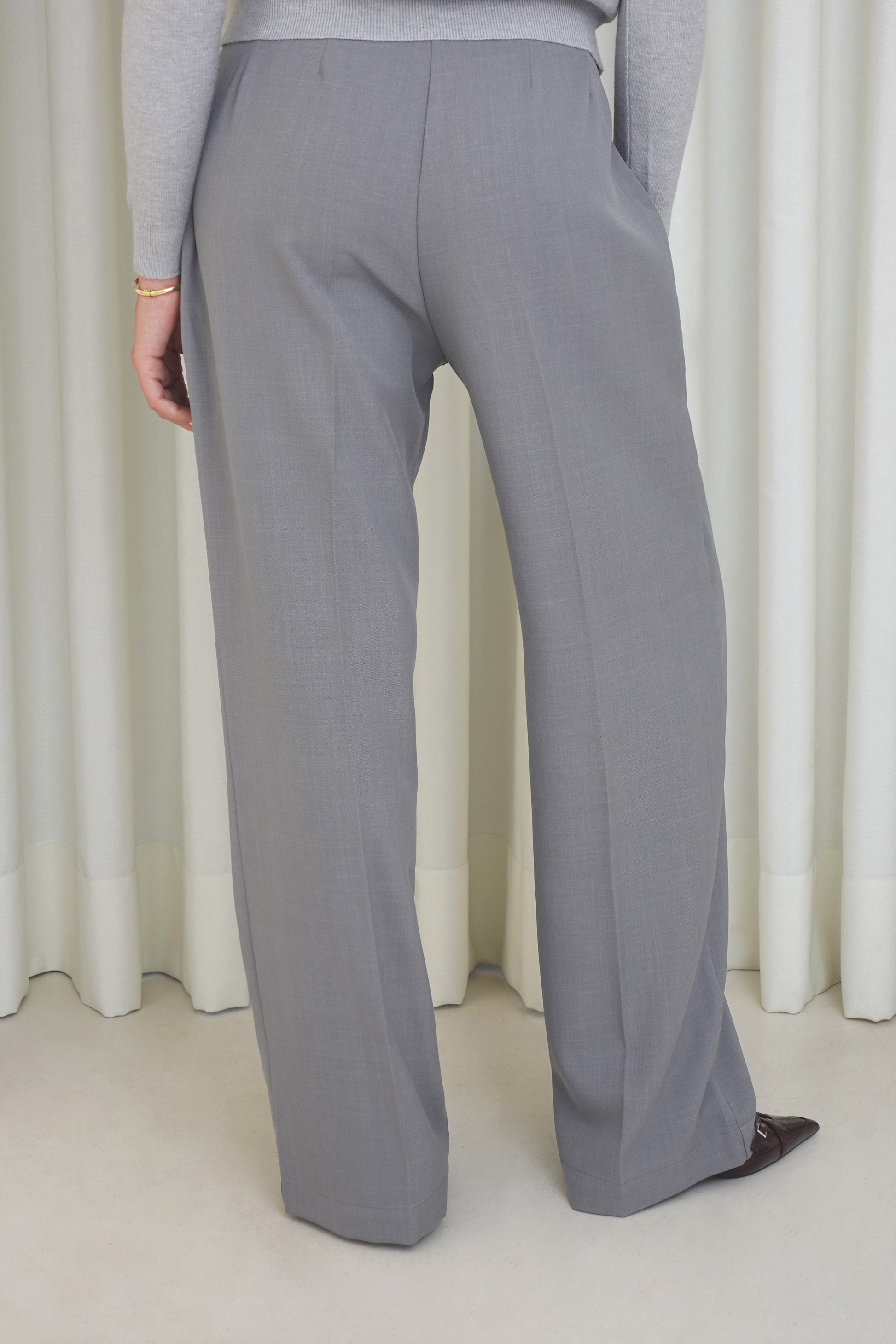 Pantalón sastre recto - Gris