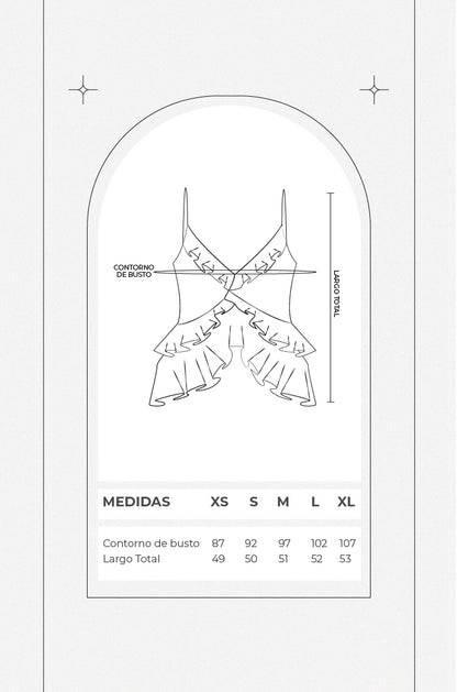 Blusa fluída c/ volantes - Melón