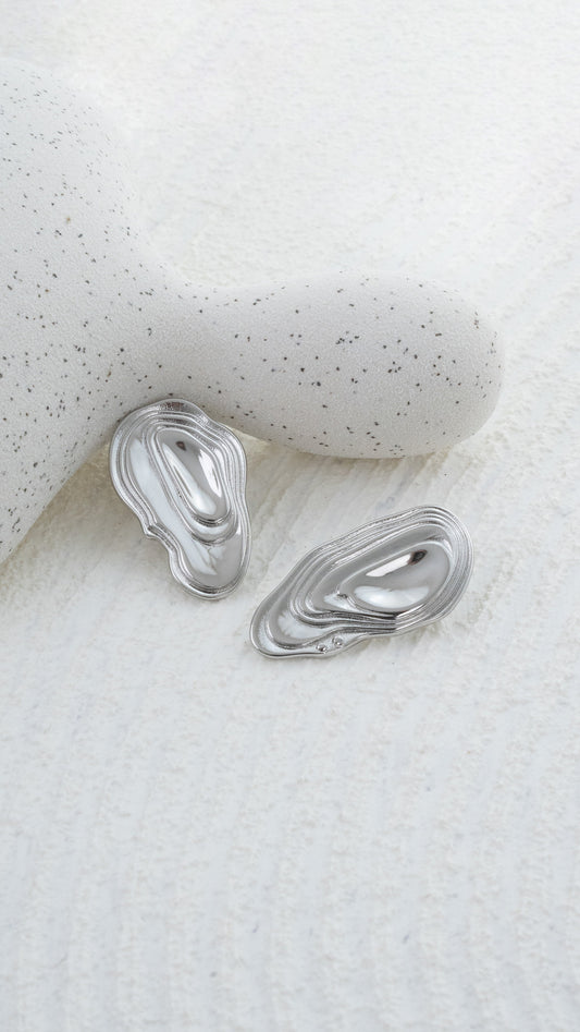 Aretes remolino - Plateado