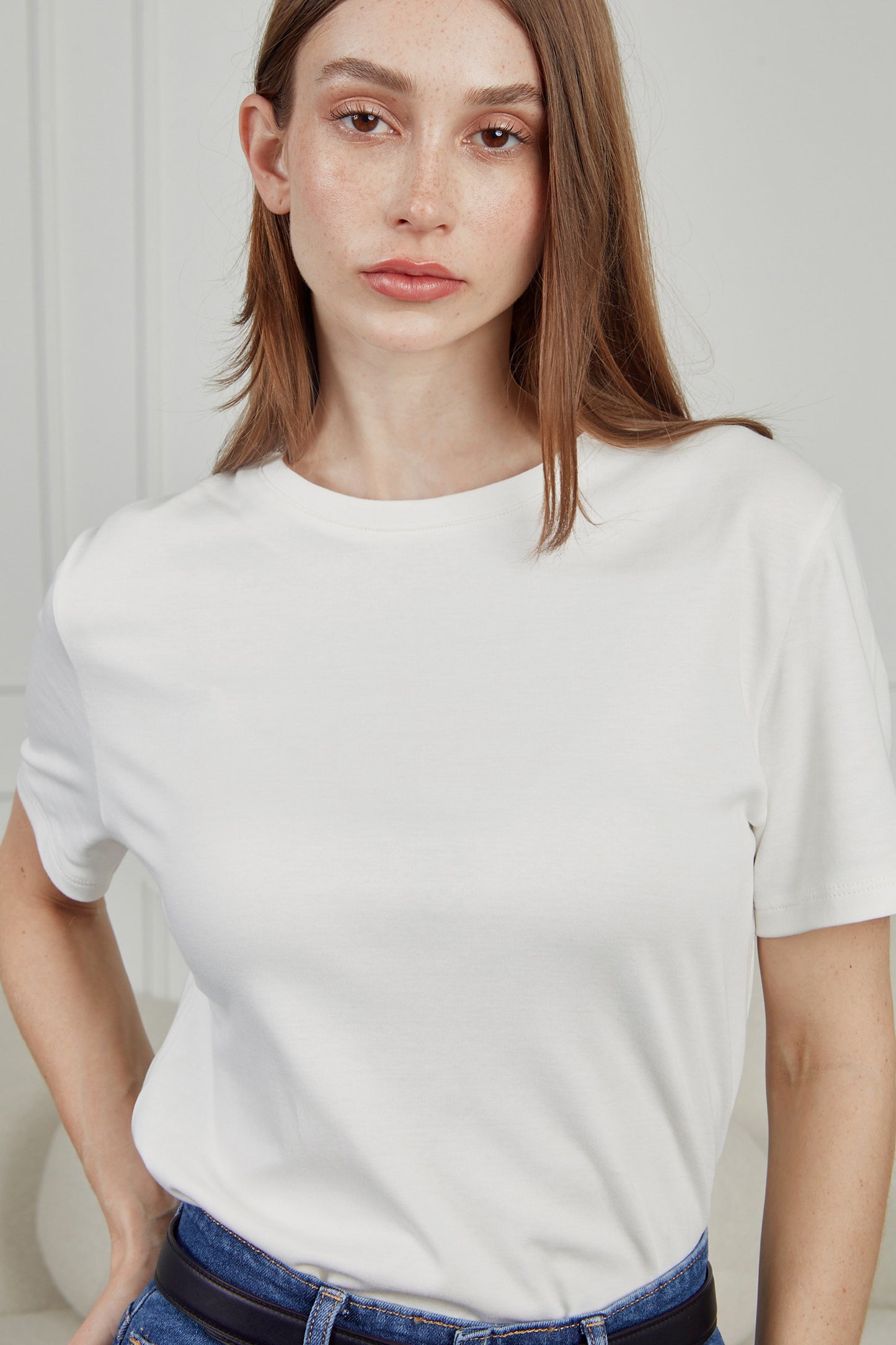 Camiseta algodón pima - Blanco