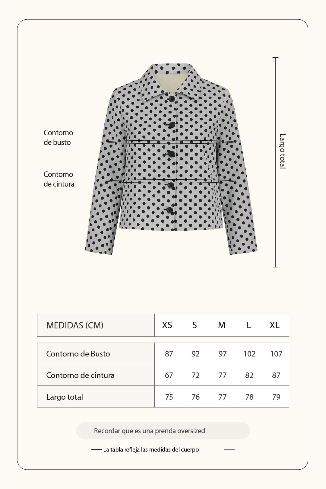 Chaqueta reversible - Beige