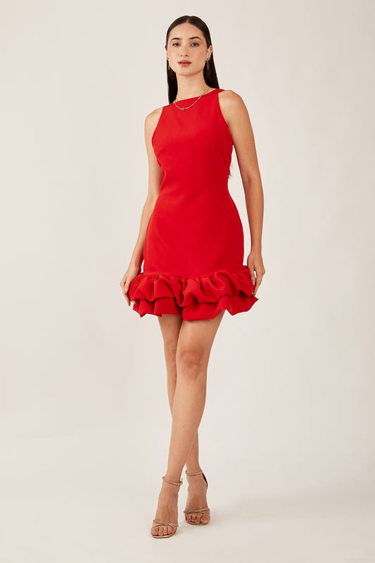 Vestido corto christmas - Rojo