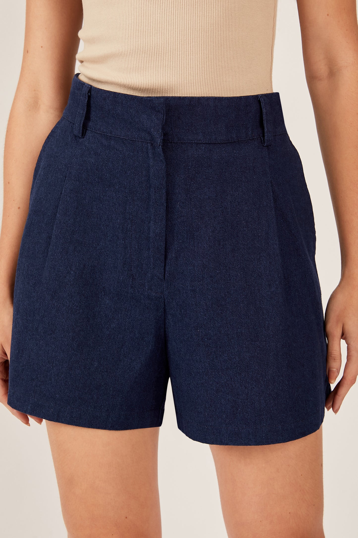 Short sastre denim - Azul oscuro