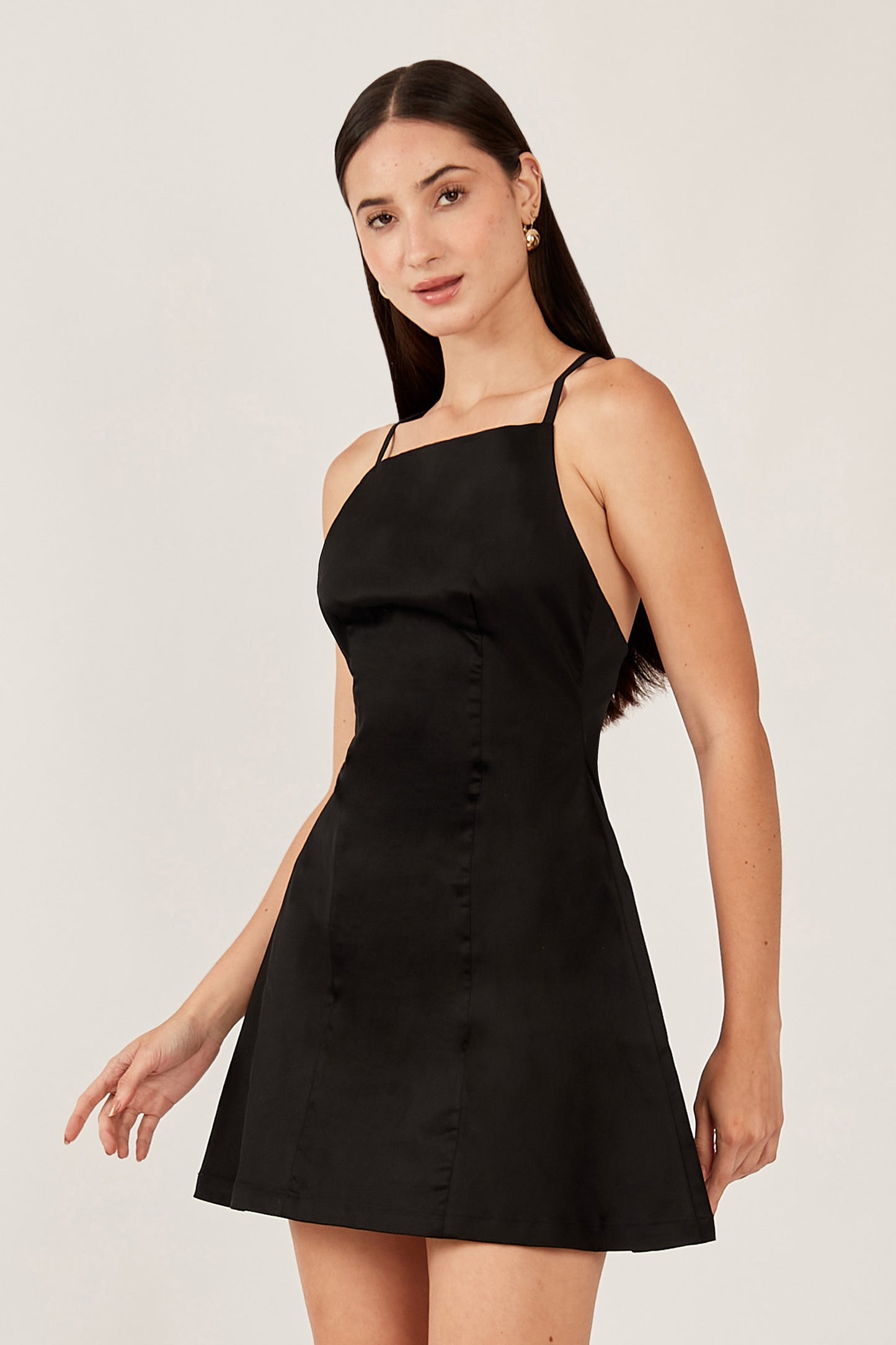 Vestido corto elizabeth - Negro