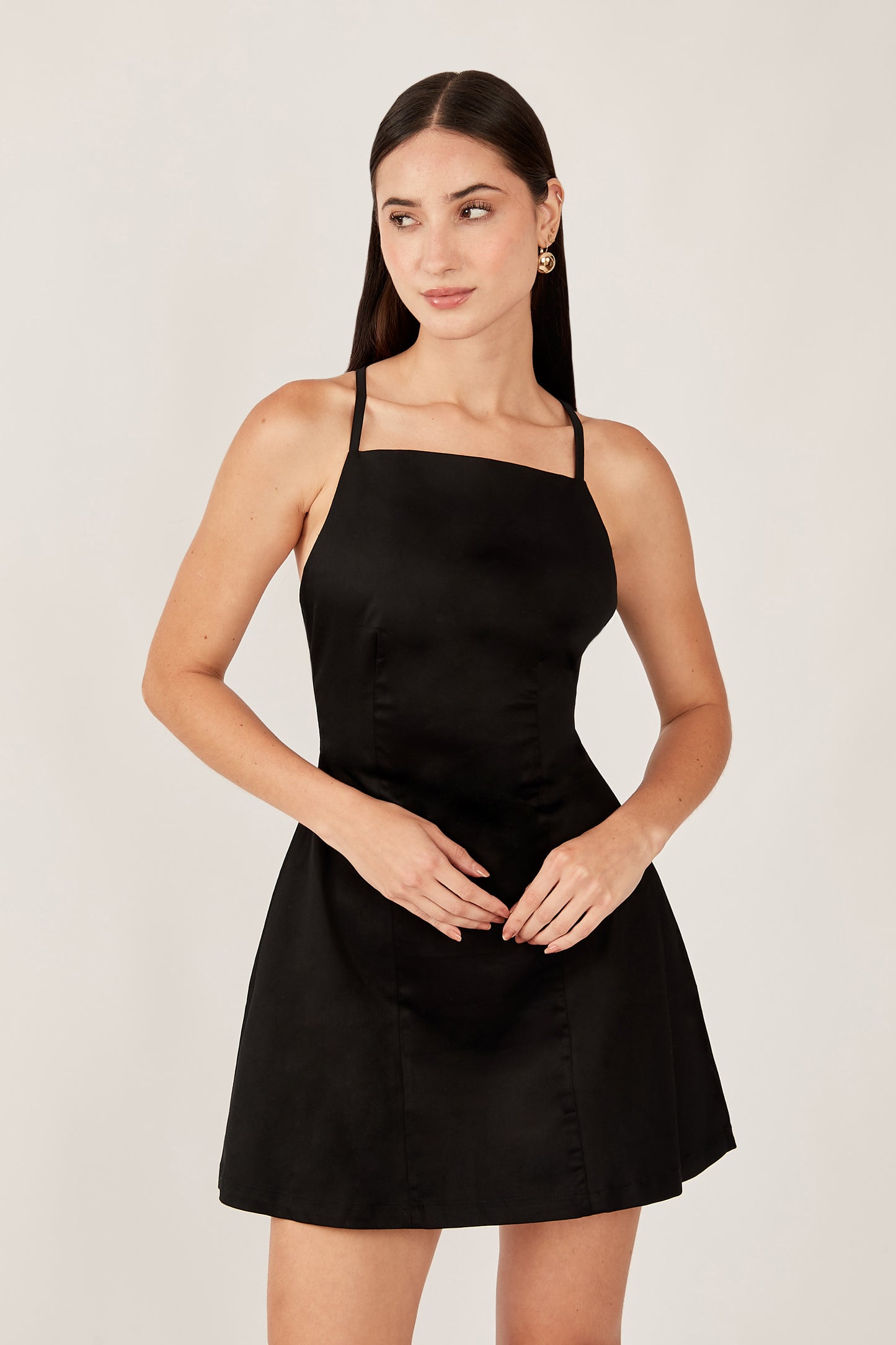 Vestido corto elizabeth - Negro