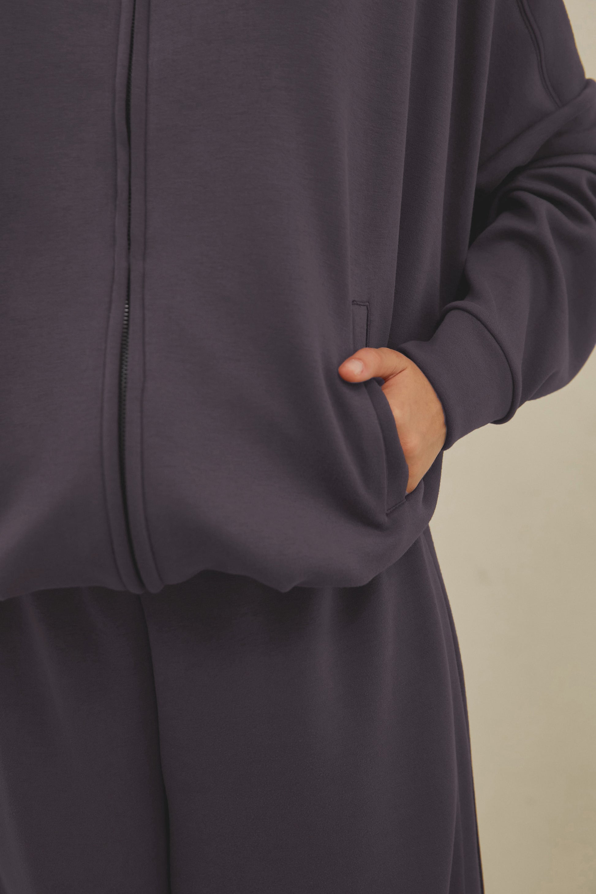 Chaqueta bomber soft - Gris oscuro