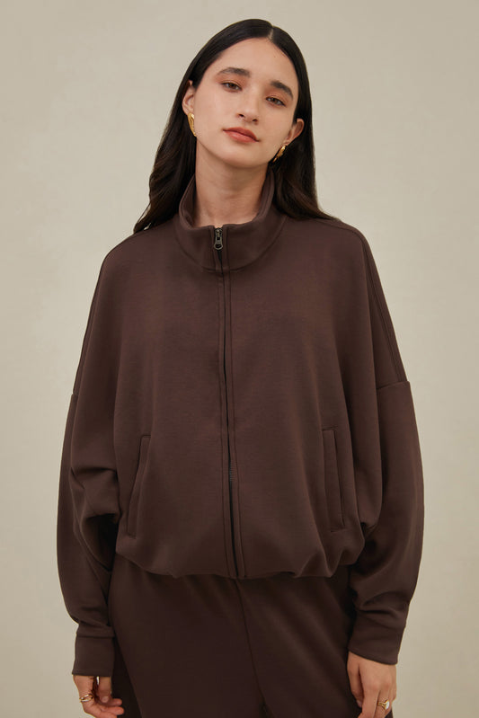 Chaqueta bomber soft - Chocolate
