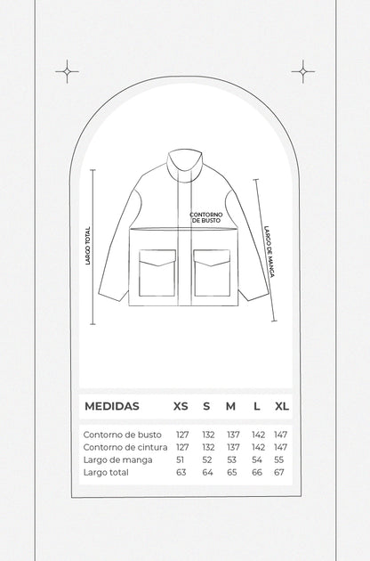 Casaca puffer wave - Borgoña