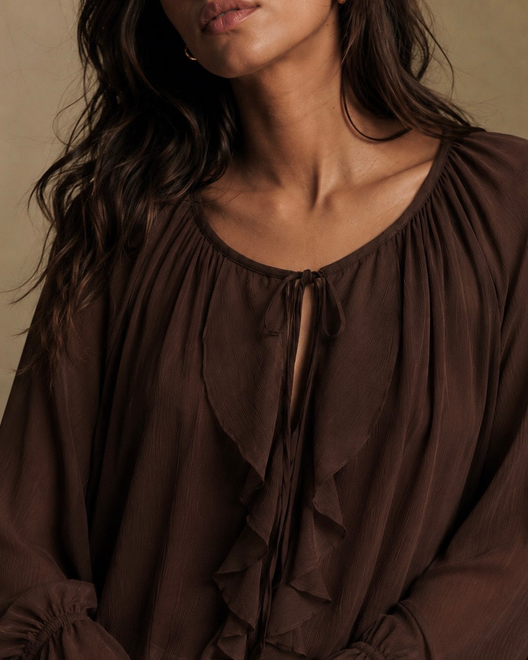 Blusa Alma Chocolate [PRE•VENTA]