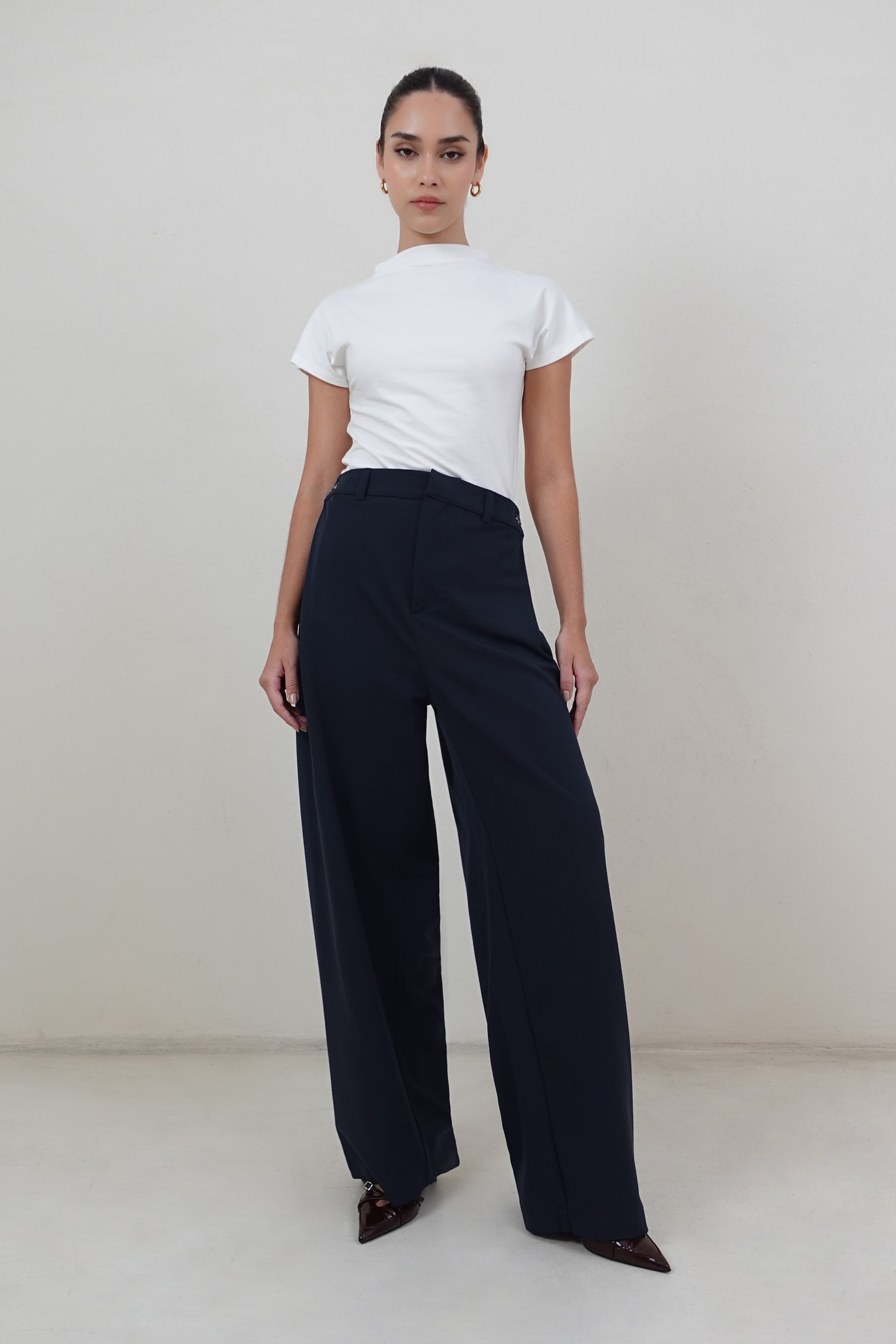 Pantalón sastre regulable - Azul