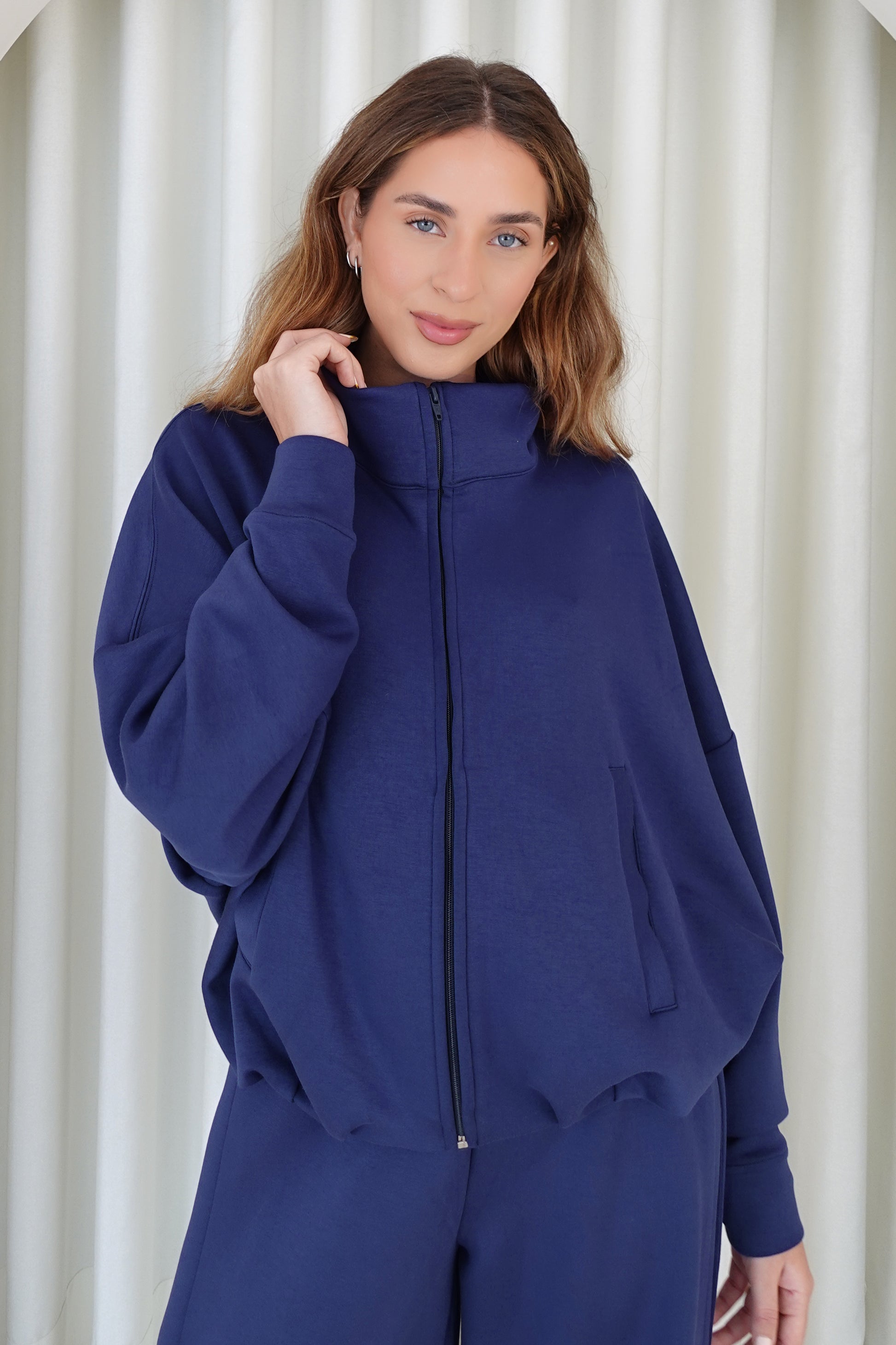 Chaqueta bomber soft - Azul
