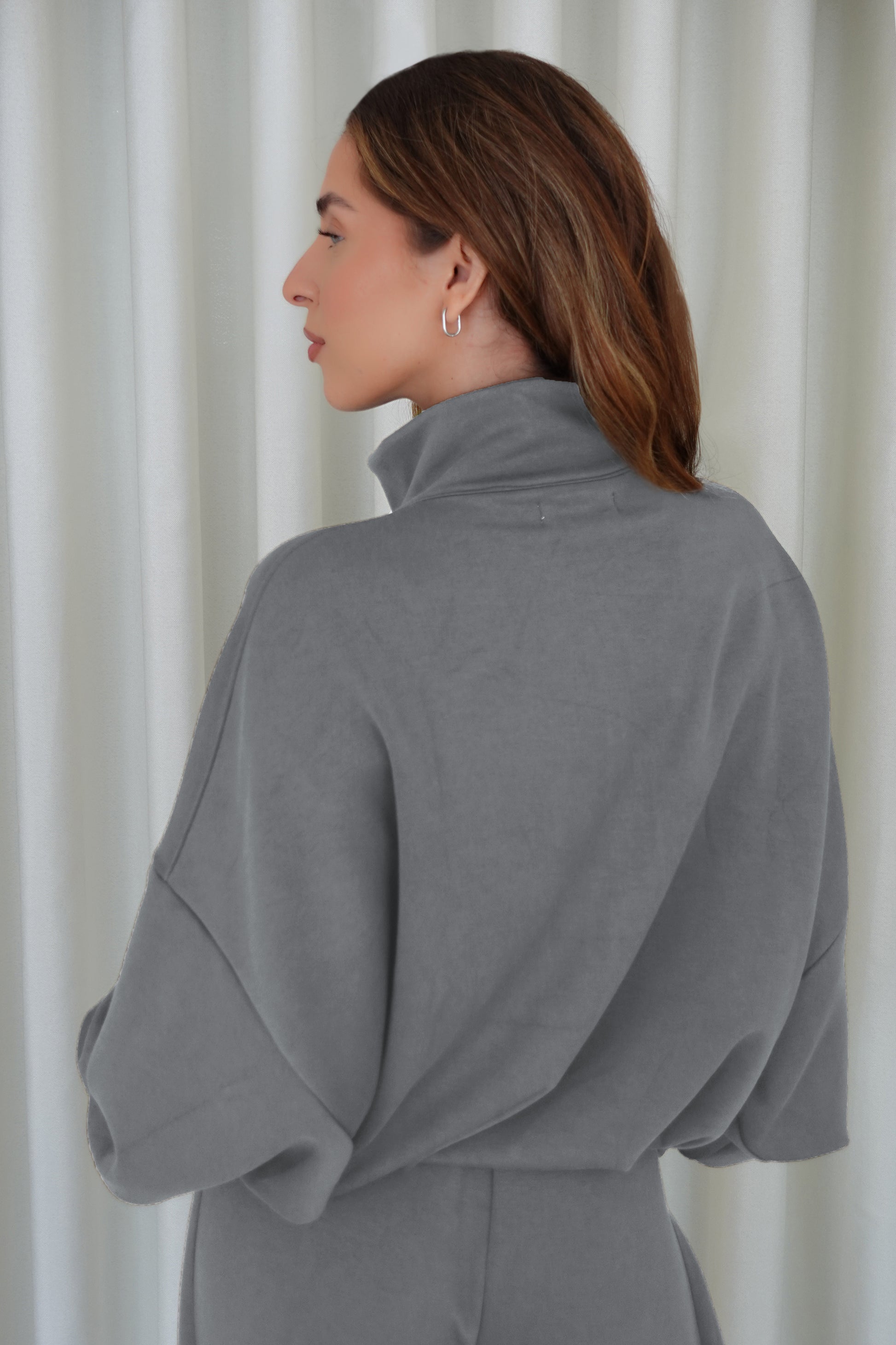 Chaqueta bomber soft - Gris claro